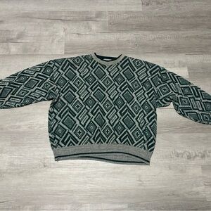 Vintage Trend Basics Geometric Knit Sweater – Unisex’s